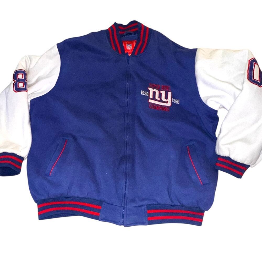 Vintage New York Giants Super Bowl Champions Varsity Jacket XXL NFL 90s